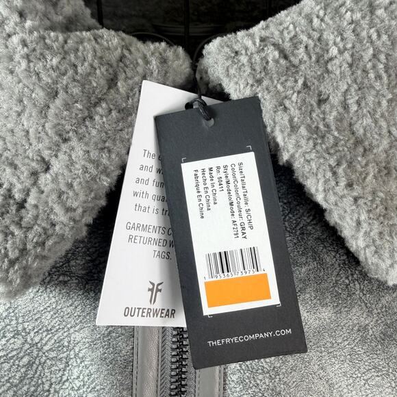 New Frye Women's Sarah Faux Shearling Vest Size S - Picture 4 of 10